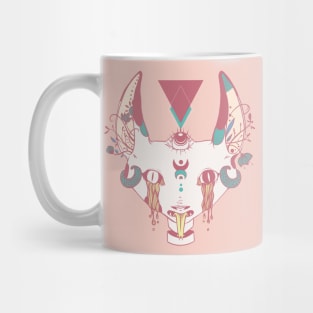 Weird Serpent Tongue Cat With Third Eye Mug